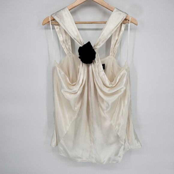 NWT J.Crew Collection Rosette Halter Top in Luster Crepe 2XL Bridal Minimalist - Picture 2 of 8